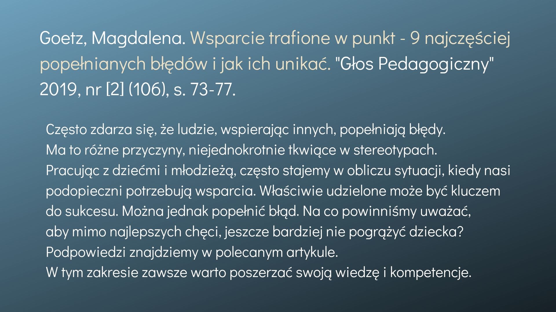 Edu refleksja 4