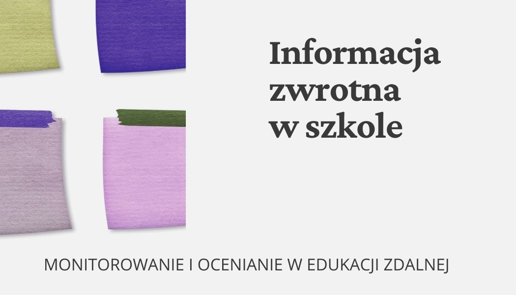 Informacja zwrotna w procesie uczenia w edukacji zdalnej: materiały edukacyjne
