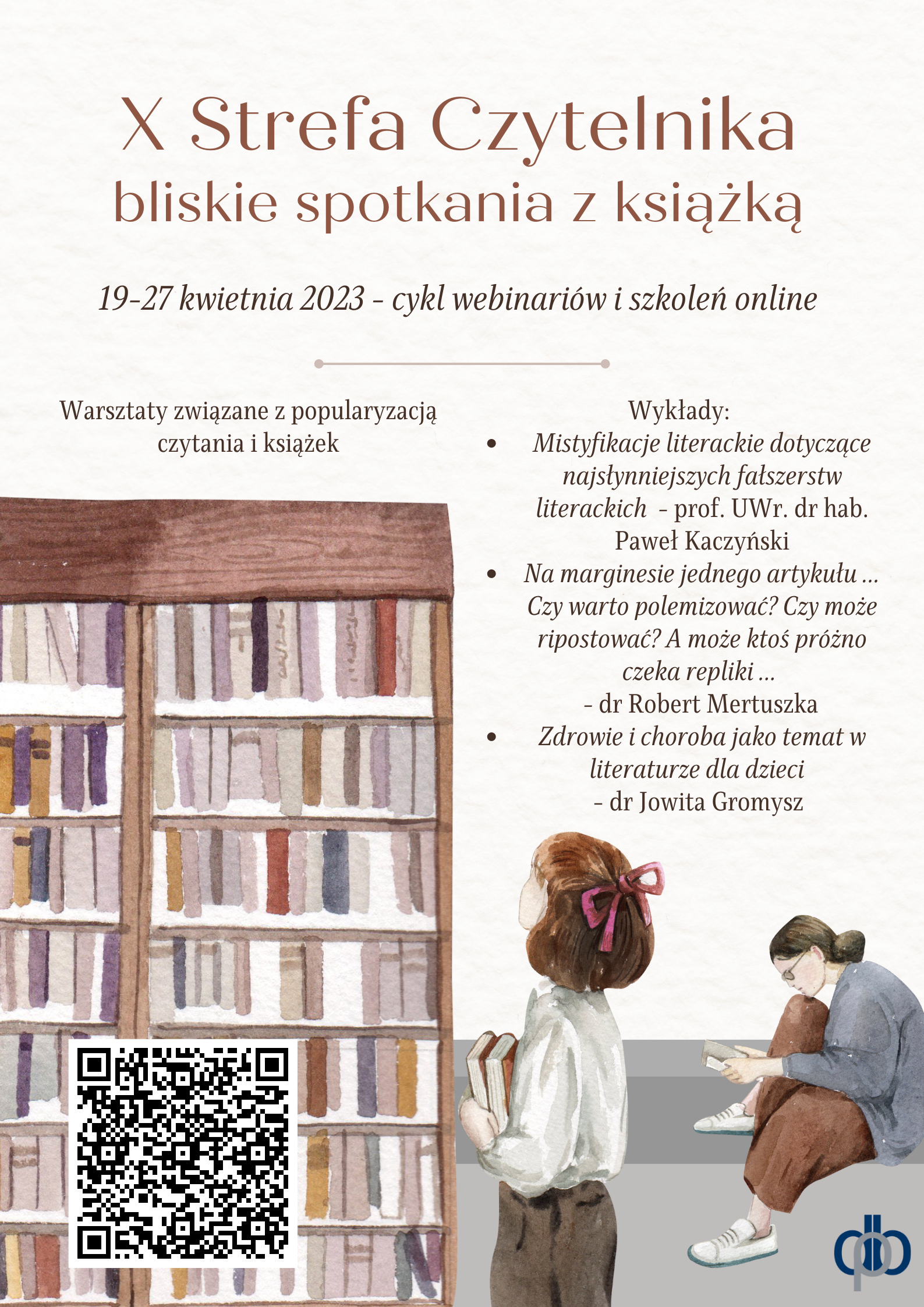 Strefa Czytelnika - bliskie spotkania z książką: plakat