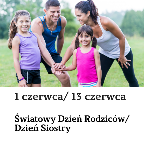Kartka z kalendarza: Dzień Rodziców i Dzień Siostry-materiały edukacyjne